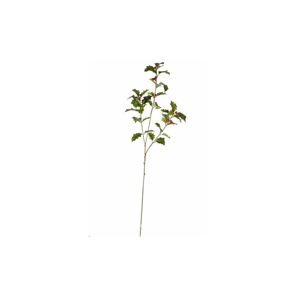 HOLLY SPRAY X3 BERRIES GREEN CM.62